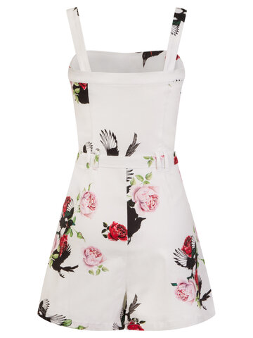 Výprodej Bílý letní retro overal